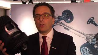 Vibracoustic CEO Frank Mueller talks about his companys antivibration products at NAIAS [upl. by Goren]