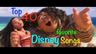 Top 40 Disney Songs [upl. by Sinai]