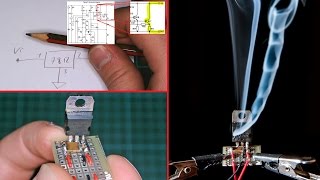 4 Test Zerstörung eines 78xxSpannungsreglers [upl. by Huesman]