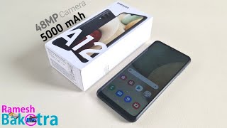 Samsung Galaxy A12 Unboxing and Full Review  48MP  5000 mAh [upl. by Reyotal]