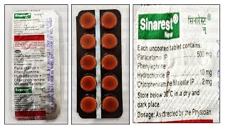 Sinarest Tablet  Chlorpheniramine Maleate 2mg  Paracetamol 500mg  Phenylephrine 10mg [upl. by Hayilaa]