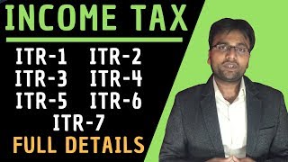 Income Tax ITR Full Explanation ITR1 ITR2 ITR3 ITR4 ITR5 ITR6 ITR7 by GST Sathi [upl. by Pangaro925]