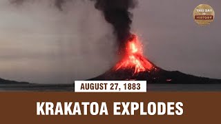 Krakatoa explodes August 27 1883  This Day In History [upl. by Meter]