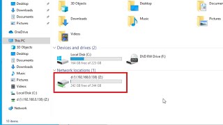 How To Map A Network Drive In Windows 10 [upl. by Idonna231]