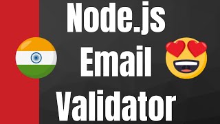 Nodejs Email Validator Full Application With Source Code [upl. by Vic]