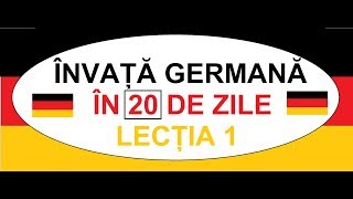 Invata Germana in 20 ZILE  CURS COMPLET A1  Lectia 1  Conjugarea verbelor regulate [upl. by Ahsya287]