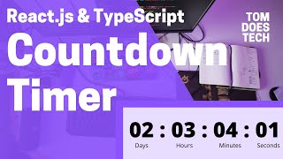 Build a Countdown Timer with React TypeScript amp Nextjs Hooks [upl. by Vijnas]