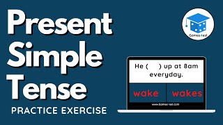 Present Simple Tense Exercise  Grammar Quiz [upl. by Bakki]