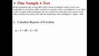 One Sample tTest [upl. by Novehs594]