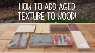 How to Make Wood Look Old amp Weathered Texture Trick [upl. by Nekciv]