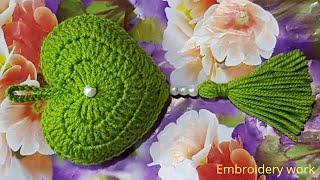 HOW TO MAKE CROCHET AMIGURUMI HEART KEY RING VERY EASY TUTORIAL ENGLISH FREE PATTERN FOR BEGINNERS [upl. by Jillene]