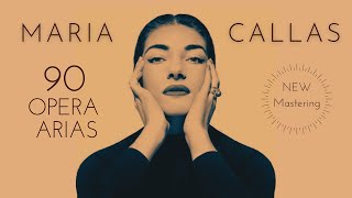 Maria Callas  90 Opera Arias Carmen Norma Tosca Traviata Butterfly NEW MASTERING Ctrec [upl. by Vaughan]