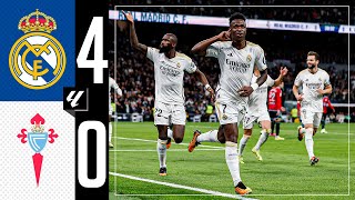 Real Madrid 40 RC Celta  HIGHLIGHTS  LaLiga 202324 [upl. by Asyen]