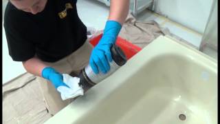 BATHTUB REFINISHING POLISHING INSTRUCTIONS [upl. by Monty533]