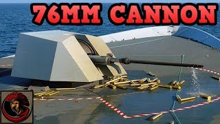 OTO Melara 76mm Cannon  ITALIAN NAVAL FIREPOWER [upl. by Ragg]