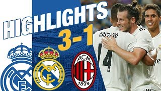 Real Madrid vs AC Milan 31 EXTENDED HIGHLIGHTS amp GOALS [upl. by Sileray759]