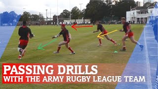 RUGBY LEAGUE PASSING DRILLS [upl. by Fording]