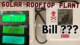 Solar Rooftop System After Bill  Reading Bi Directional Net Meter  Gujarat [upl. by Cardew74]