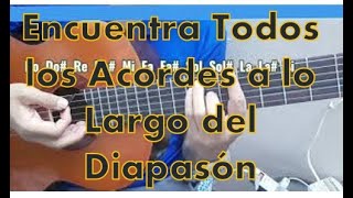 Encuentra los Acordes de Guitarra a todo lo largo del Diapasón Tutorial de Guitarra [upl. by Debbie]