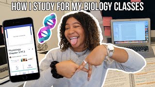 How I STUDY for my Biology Classes  Biomedical Science Major [upl. by Jablon]