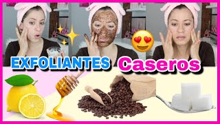 3 EXFOLIANTES CASEROS Y NATURALES PARA LA CARA  PIEL SUAVE Y BONITA  NatyGloss [upl. by Rosanna195]