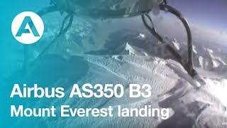 World Record  Mount Everest AS350 B3 landing [upl. by Oxford373]