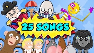 Songs For Toddlers  25 Toddler Songs and Nursery Rhymes [upl. by Ocnarf]