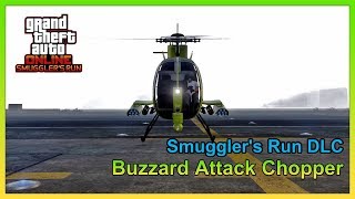 GTA Online  How to Save and Customize Buzzard Attack Chopper  Smugglers Run DLC [upl. by Emmit753]