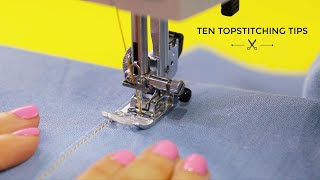 Ten Topstitching Tips [upl. by Ggerg]