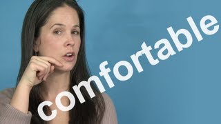 How to Pronounce COMFORTABLE  AMERICAN ENGLISH PRONUNCIATION [upl. by Acinyt]