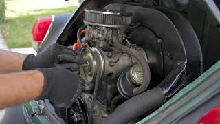 VW Bug How To Belt Change  Adjustment  Quick and Easy [upl. by Cahan251]