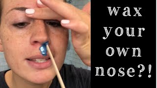 How to WAX your own nose using HARD WAX [upl. by Skell]