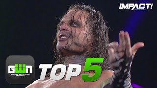 Jeff Hardys 5 CRAZIEST Swanton Bombs in IMPACT Wrestling  GWN Top 5 [upl. by Franza737]