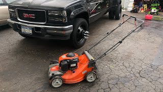 HOW TO Fix Husqvarna AWD LC221A Lawn Mower That Wont Start amp Busted Recoil Housing [upl. by Gilberte733]