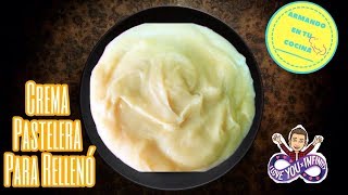 Crema Pastelera Receta Para relleno [upl. by Kreitman]