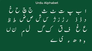 Urdu Alphabet  Pronunciation [upl. by Sirap]