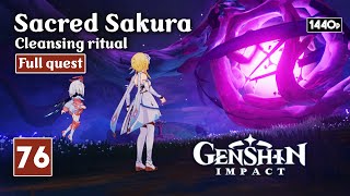 Sacred Sakura Cleansing Ritual  Genshin Impact Walkthrough [upl. by Inahet]