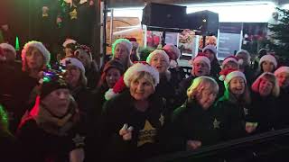 WHAT CHRISTMAS MEANS TO ME Rock Choir at Birkdale Lights Switch On 1st December 2024 [upl. by Akkimat]