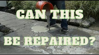 How To Resurface A Badly Damaged Concrete Walkway [upl. by Quartis]