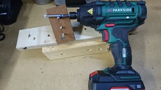 ParksideLidl 20v impact driver review  010 [upl. by Swope]