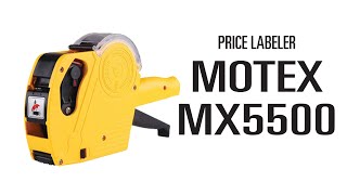 MOTEX MX5500 ONE LINER PRICE LABELLER  TUTORIAL amp SETUP [upl. by Tyrone]