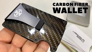 Minimalist Carbon Fiber Wallet Money Clip Review [upl. by Hirai727]