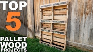 5 TOP PALLET WOOD PROJECTS [upl. by Viole296]