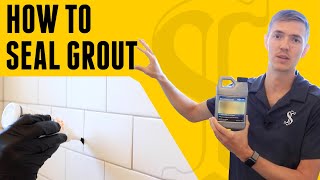 How To Seal Grout  DIY for Beginners [upl. by Aminta]