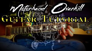 Motorhead  Overkill Guitar Tutorial [upl. by Ladnor]