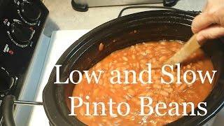 Creamy Slow Cooker Pinto Beans [upl. by Adalard]