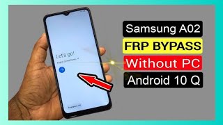 Samsung A02 frp bypass without PC  A21s A12 [upl. by Nitnerb]