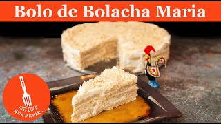 Bolo de Bolacha Maria com Natas  Portuguese Maria Biscuit Cake with Cream [upl. by Weitman]