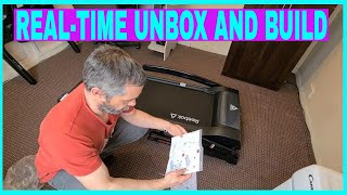 Reebok GT40s treadmill unboxing and assembly [upl. by Yrokcaz221]