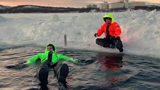 Fladen Rescue System  Flotation Suits [upl. by Esiled]